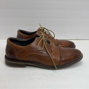 Josef Seibel Myles 05 Mens Size 43 US 9.5-10 Brown Leather Cap Toe Oxford Shoes